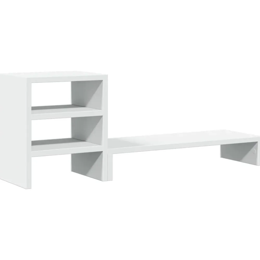 vidaXL Electrónica-Soporte monitor organizador escritorio madera ingeniería