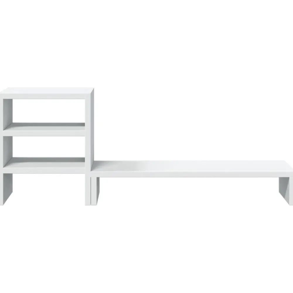 vidaXL Electrónica-Soporte monitor organizador escritorio madera ingeniería