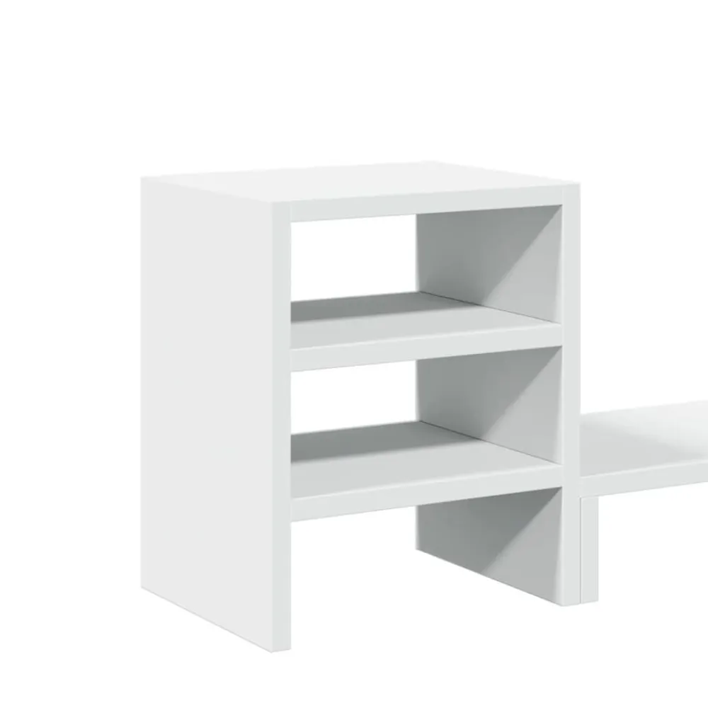 vidaXL Electrónica-Soporte monitor organizador escritorio madera ingeniería