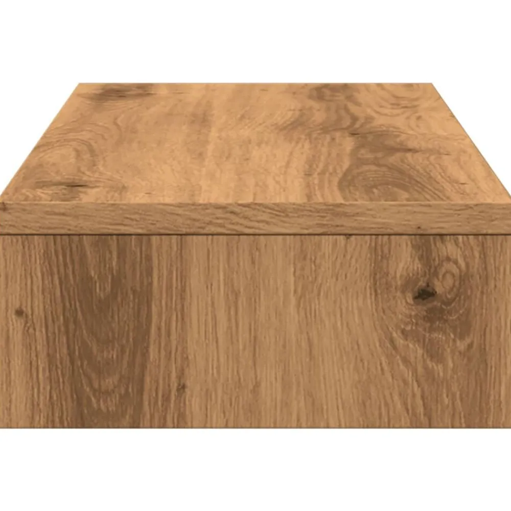 vidaXL Electrónica-Soporte pantalla ajustable madera artisian 60x24x10,5 cm