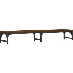 vidaXL Electrónica-Soporte pantalla madera ingeniería marrón roble 105x23x15,5 cm