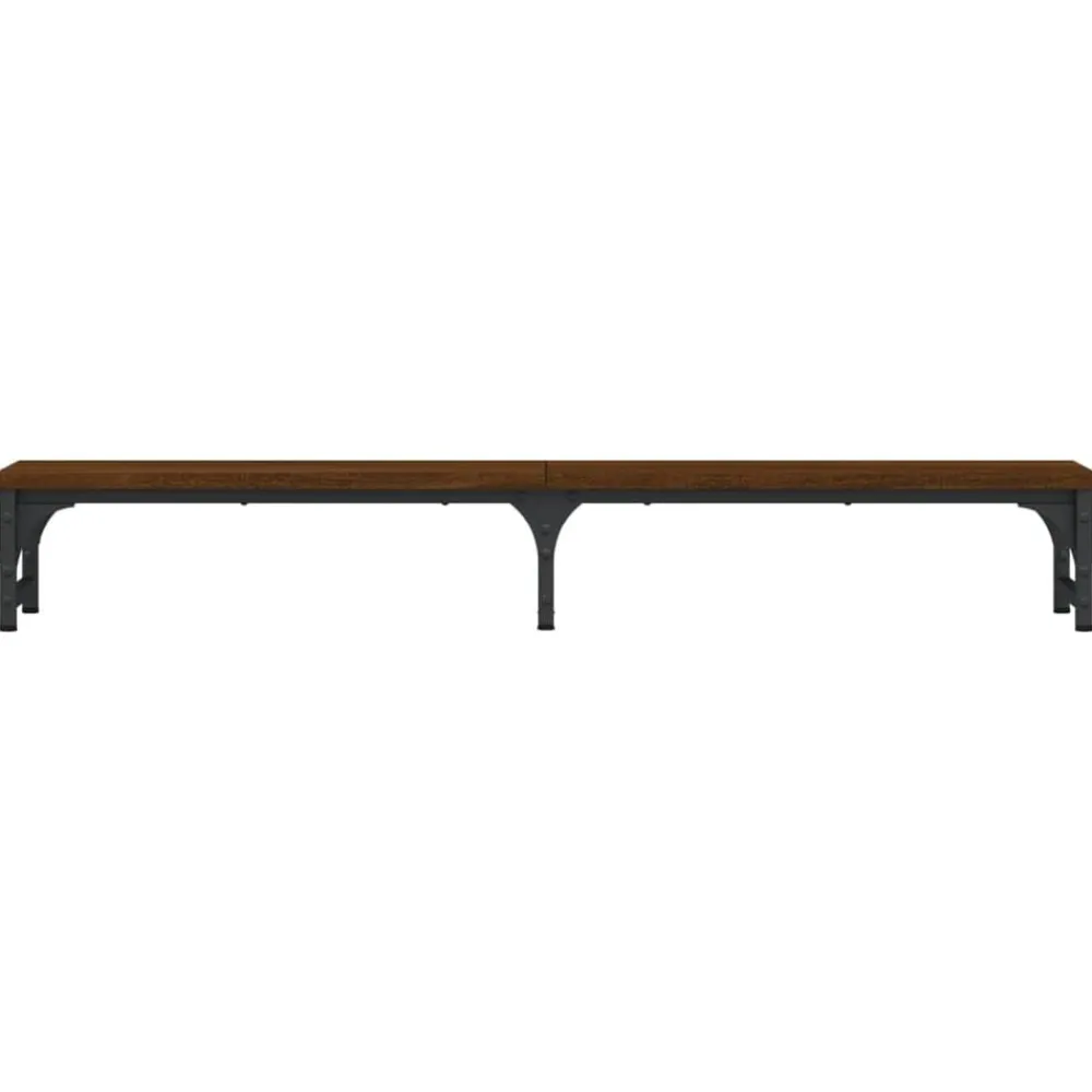 vidaXL Electrónica-Soporte pantalla madera ingeniería marrón roble 105x23x15,5 cm