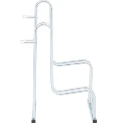 vidaXL Actividades Al Aire Libre-Soporte para 2 bicicletas suelo independiente acero galvanizado