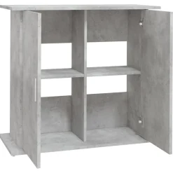 vidaXL Soporte para acuario de hormigón gris 81x36x73 cm de madera sintética Gris hormigón Hot