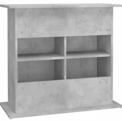 vidaXL Soporte para acuario de hormigón gris 81x36x73 cm de madera sintética Gris hormigón Hot