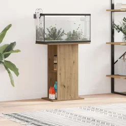 vidaXL Soporte para acuario de roble artesanal, 36 x 60,5 x 72,5 cm, madera de ingeniería Roble artisan Sale