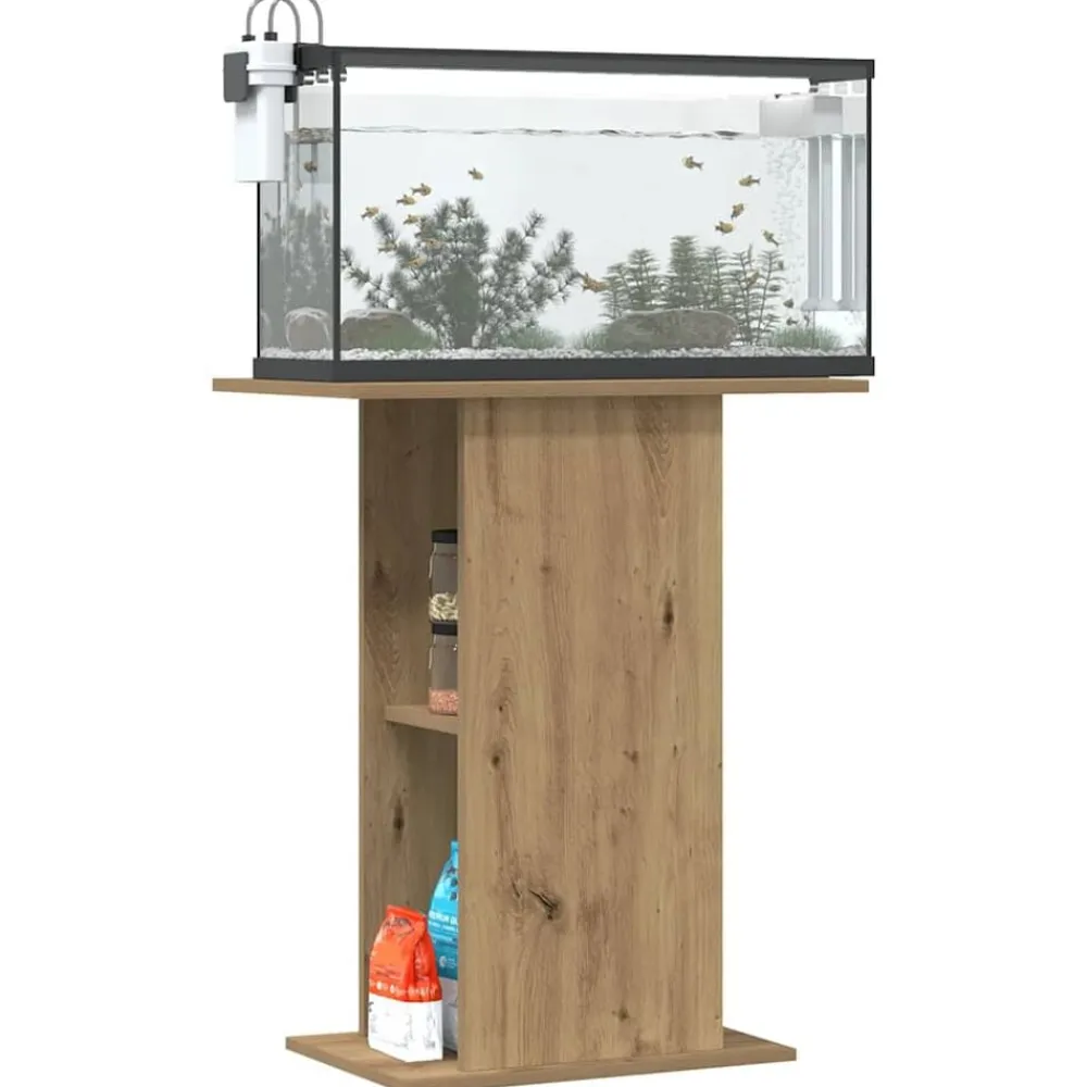 vidaXL Soporte para acuario de roble artesanal, 36 x 60,5 x 72,5 cm, madera de ingeniería Roble artisan Sale