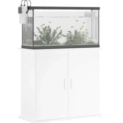 vidaXL Soporte para acuario madera de ingeniería 81x36x73 cm Blanco Hot