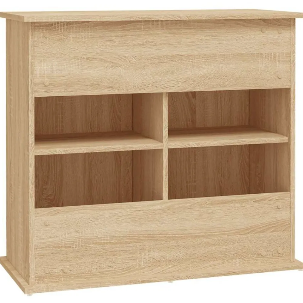 vidaXL Soporte para acuario de 81x36x73 cm de madera de ingeniería Roble Sonoma