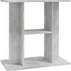 vidaXL Productos Para Mascotas-Soporte para acuario de hormigón gris 60x30x60 cm de madera sintética