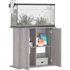 vidaXL Productos Para Mascotas-Soporte para acuario madera ingeniería 81x36x73 cm