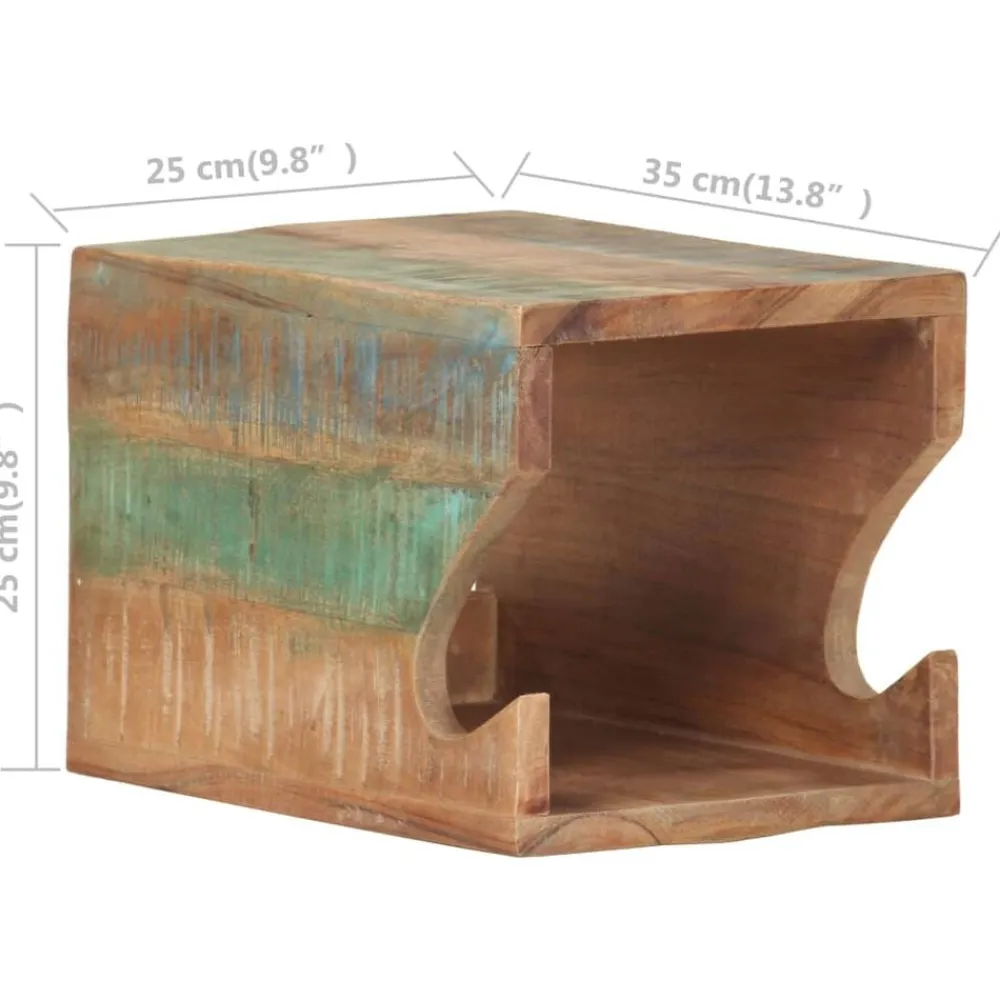 vidaXL Piezas Y Accesorios Para Vehículos-Soporte para bicicletas de pared 35x25x25 cm madera reciclada