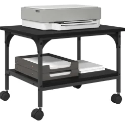 vidaXL Soporte para Impresora 50 x 40 x 38 cm Roble negro Sale