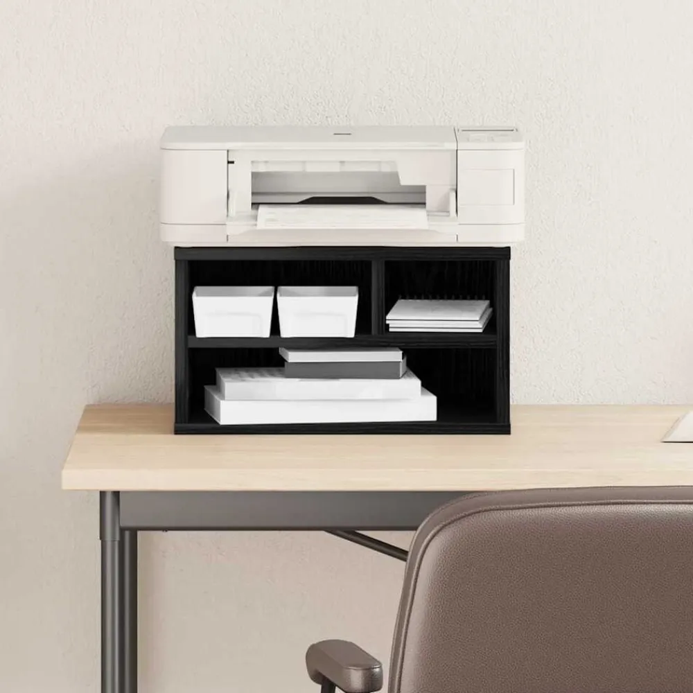vidaXL Soporte para Impresora 40 x 32 x 22,5 cm Roble negro Clearance
