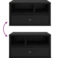 vidaXL Electrónica-Soporte para Impresora con cajón 40 x 32 x 24 cm