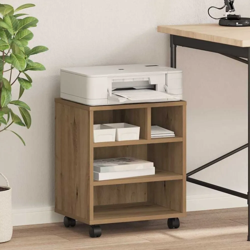 vidaXL Electrónica-Soporte para Impresora 41 x 32 x 48 cm