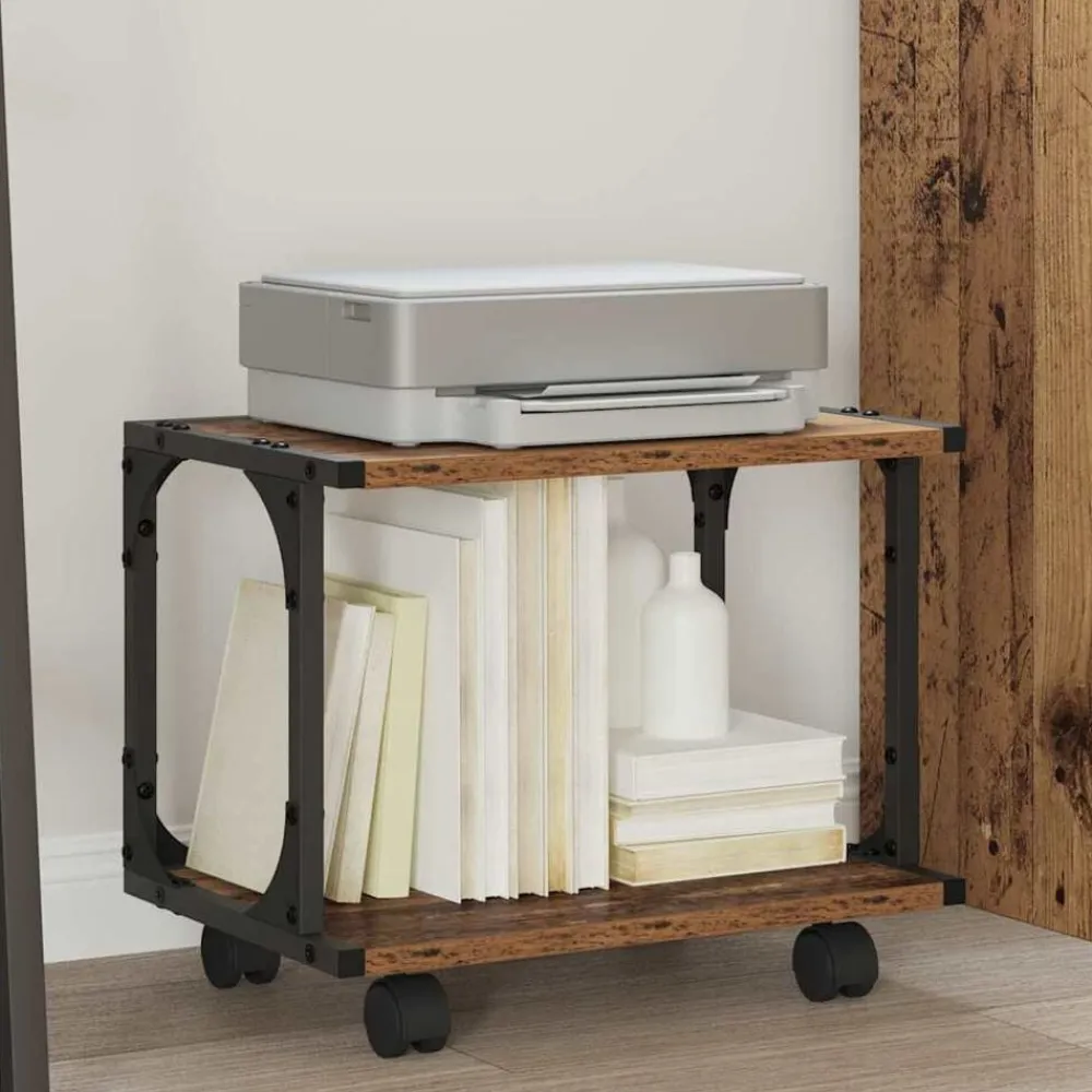 vidaXL Electrónica-Soporte para Impresora 41 x 28 x 33.5 cm