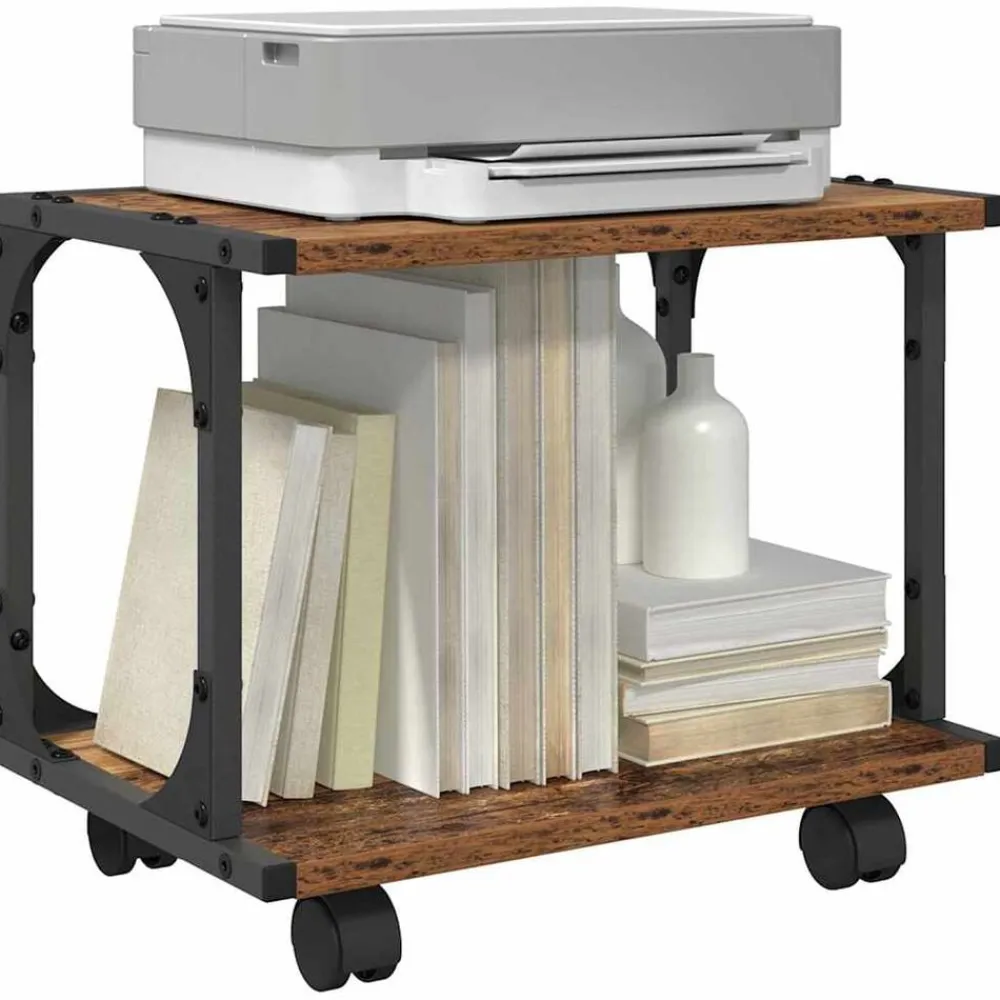 vidaXL Electrónica-Soporte para Impresora 41 x 28 x 33.5 cm