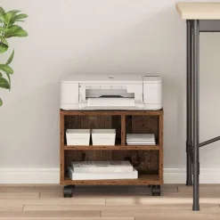 vidaXL Soporte para Impresora Madera vieja 41 x 32 x 33.5 cm Madera envejecida Discount