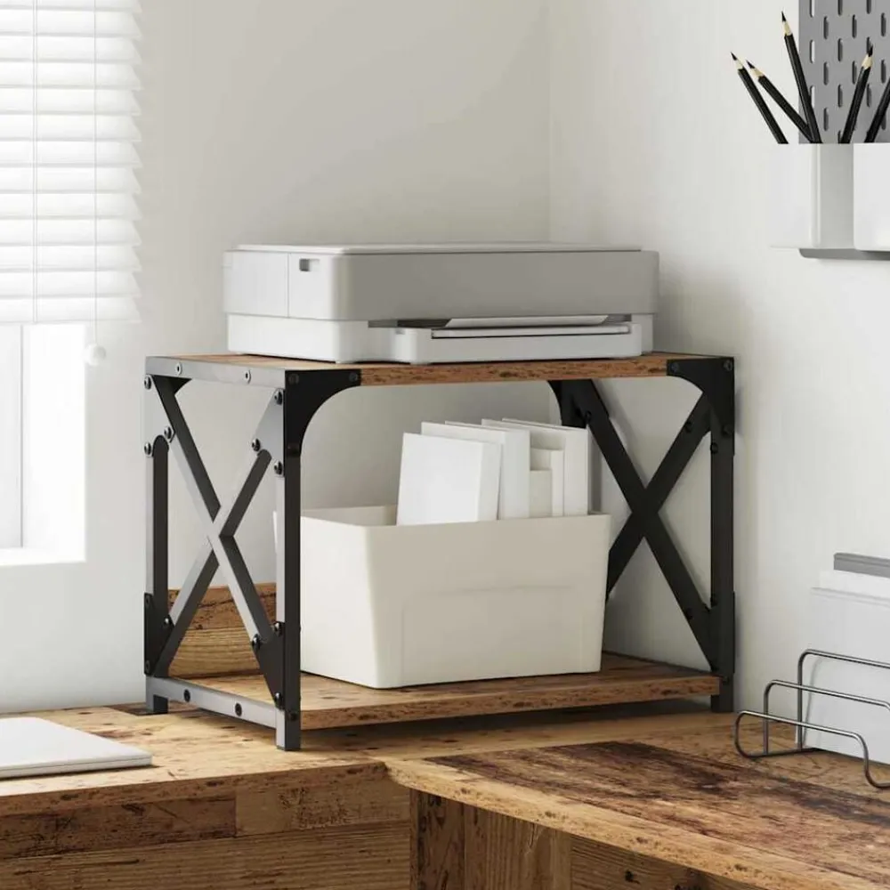 vidaXL Electrónica-Soporte para Impresora 44 x 26 x 31.5 cm