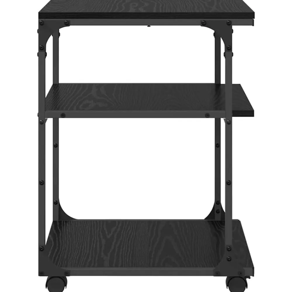 vidaXL Soporte para Impresora 43 x 48 x 64 cm Roble negro Hot