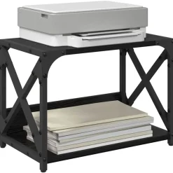 vidaXL Soporte para Impresora 44 x 26 x 31.5 cm Roble negro Online