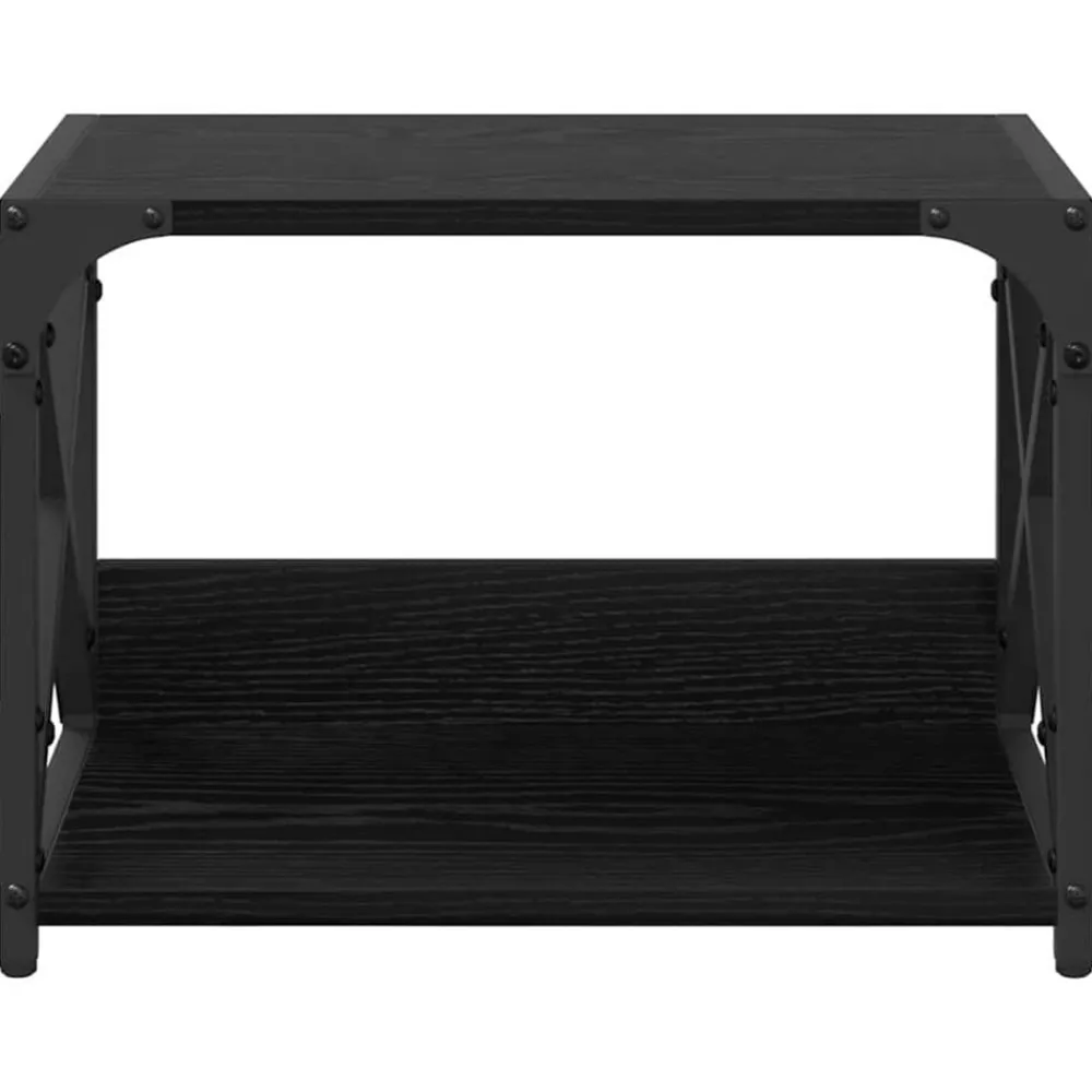 vidaXL Soporte para Impresora 44 x 26 x 31.5 cm Roble negro Online