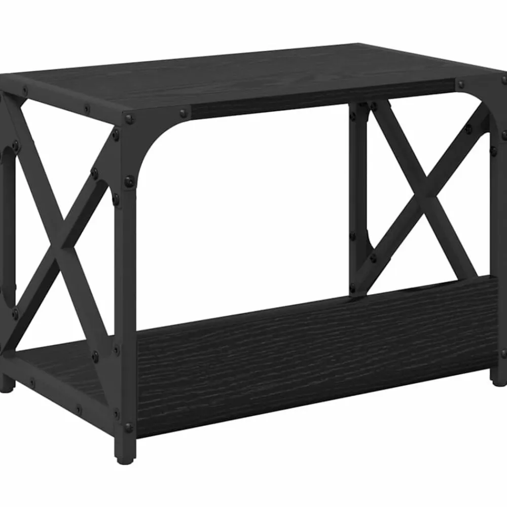 vidaXL Soporte para Impresora 44 x 26 x 31.5 cm Roble negro Online