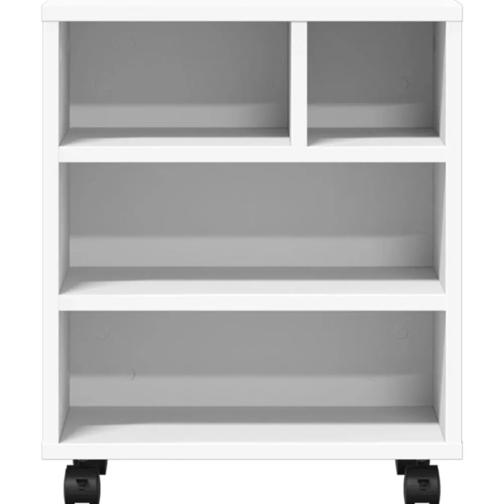 vidaXL Electrónica-Soporte para impresora con ruedas 41x32x48 cm