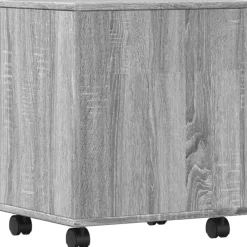 vidaXL Soporte para impresora con ruedas 41x32x48 cm Gris sonoma Outlet