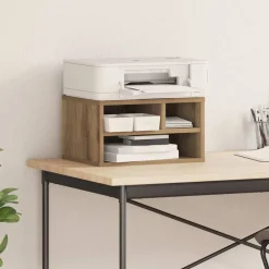 vidaXL Soporte para Impresora Roble artesanal 40 x 32 x 22,5 cm Roble artisan