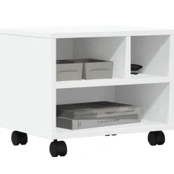 vidaXL Electrónica-Soporte para impresora con ruedas 41x32x34,5 cm