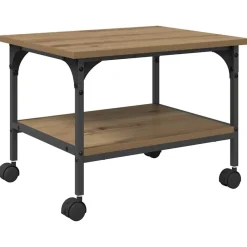 vidaXL Electrónica-Soporte para Impresora Roble artesanal 50 x 40 x 38 cm
