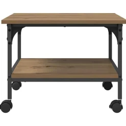 vidaXL Electrónica-Soporte para Impresora Roble artesanal 50 x 40 x 38 cm
