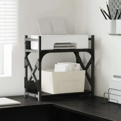 vidaXL Soporte para Impresora 40 x 20 x 40 cm Roble negro Hot