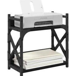 vidaXL Soporte para Impresora 40 x 20 x 40 cm Roble negro Hot