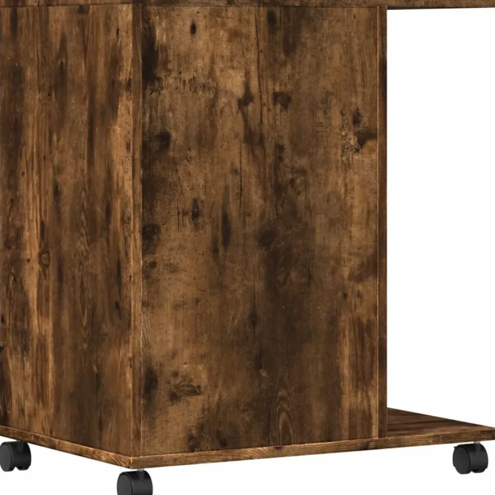 vidaXL Soporte para impresora con ruedas 60x40x68,5 cm Roble ahumado Best
