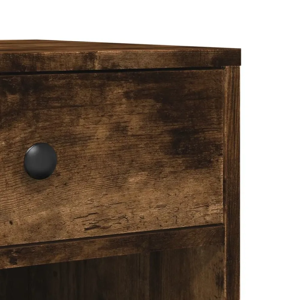 vidaXL Soporte para impresora con ruedas 60x40x68,5 cm Roble ahumado Best