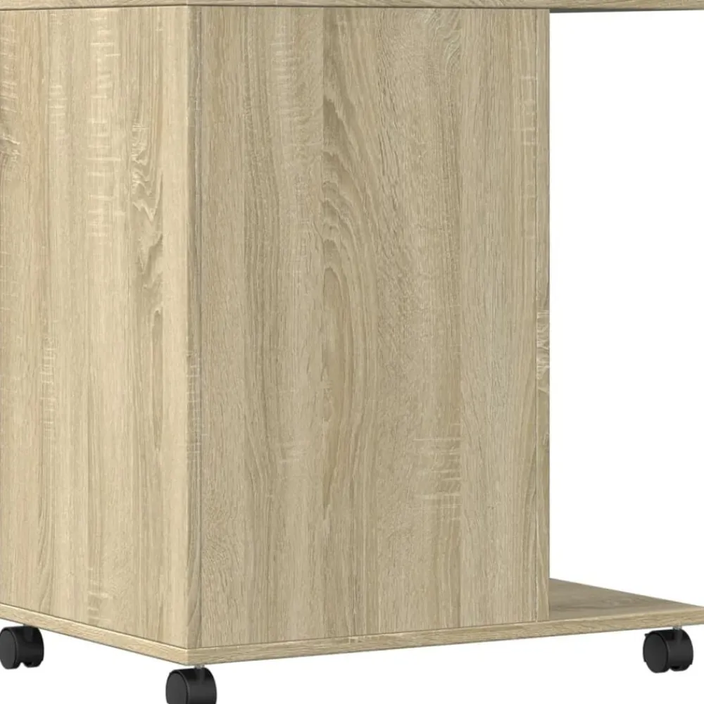 vidaXL Soporte para impresora con ruedas 60x40x68,5 cm Roble Sonoma Sale