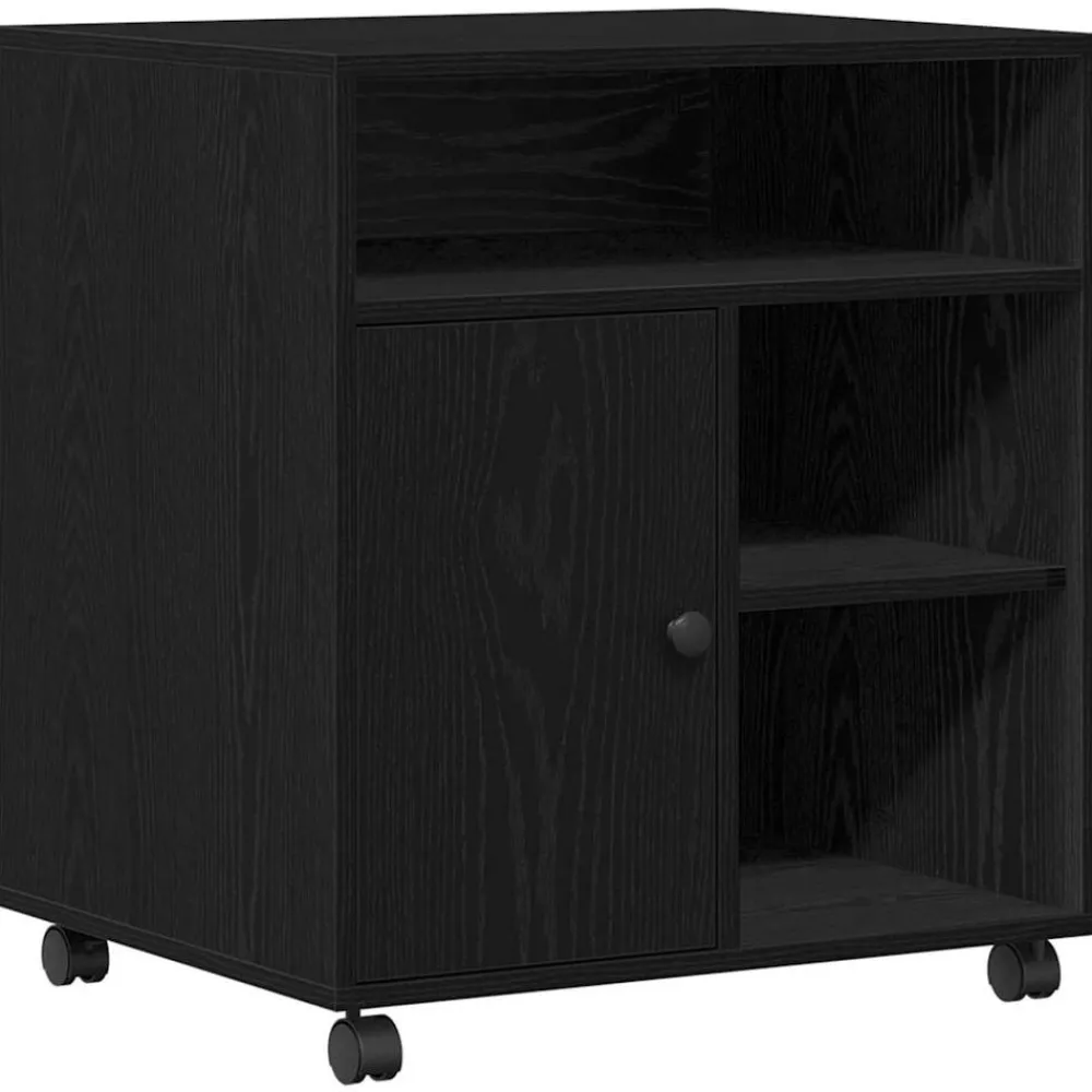 vidaXL Soporte para Impresora 60 x 50 x 67 cm Roble negro New