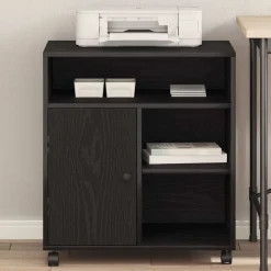 vidaXL Soporte para Impresora 60 x 50 x 67 cm Roble negro New