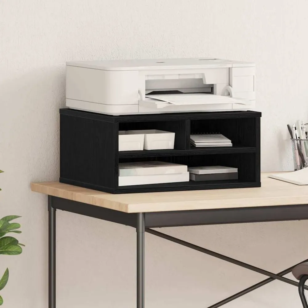 vidaXL Soporte para Impresora 49 x 40 x 22.5 cm Roble negro New