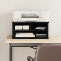 vidaXL Soporte para Impresora 49 x 40 x 22.5 cm Roble negro New