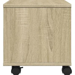 vidaXL Soporte para impresora con ruedas 41x32x34,5 cm Roble Sonoma Online
