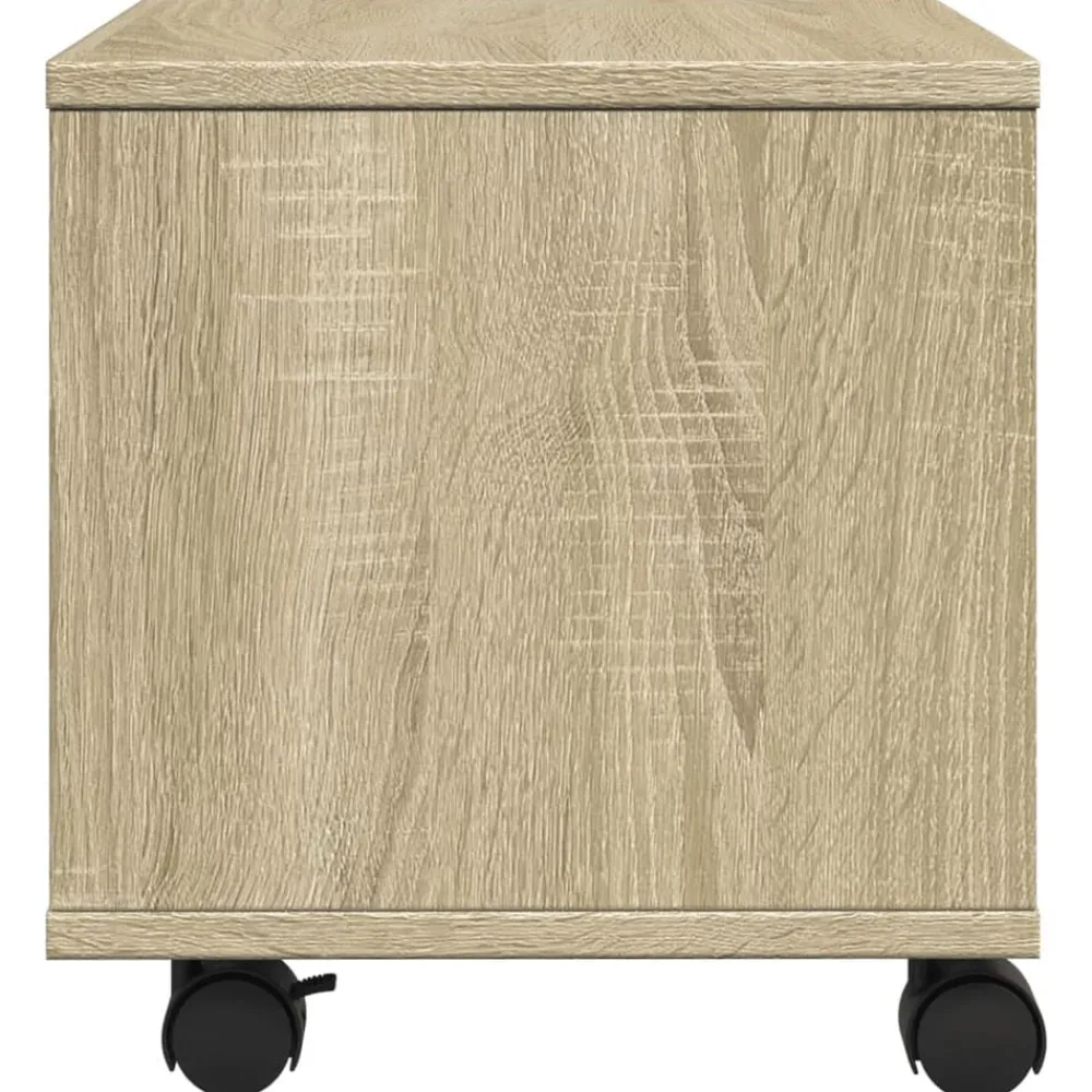 vidaXL Soporte para impresora con ruedas 41x32x34,5 cm Roble Sonoma Online