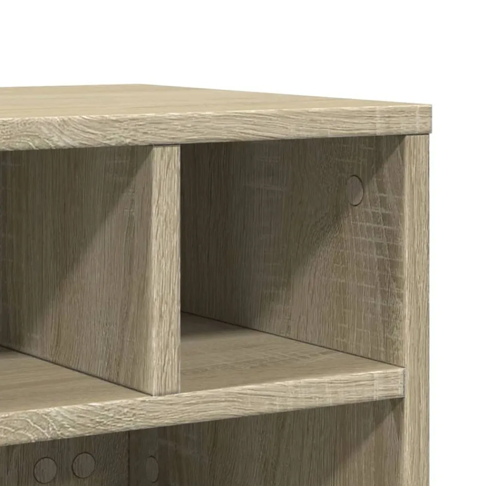 vidaXL Soporte para impresora con ruedas 41x32x34,5 cm Roble Sonoma Online