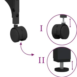 vidaXL Electrónica-Soporte para Impresora 50 x 41 x 75 cm