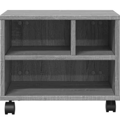 vidaXL Soporte para impresora con ruedas 41x32x34,5 cm Gris sonoma Sale