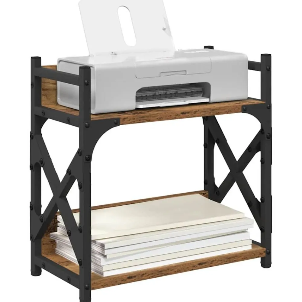 vidaXL Electrónica-Soporte para Impresora 40 x 20 x 40 cm