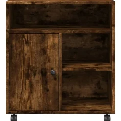 vidaXL Electrónica-Soporte para impresora con ruedas 60x50x67 cm